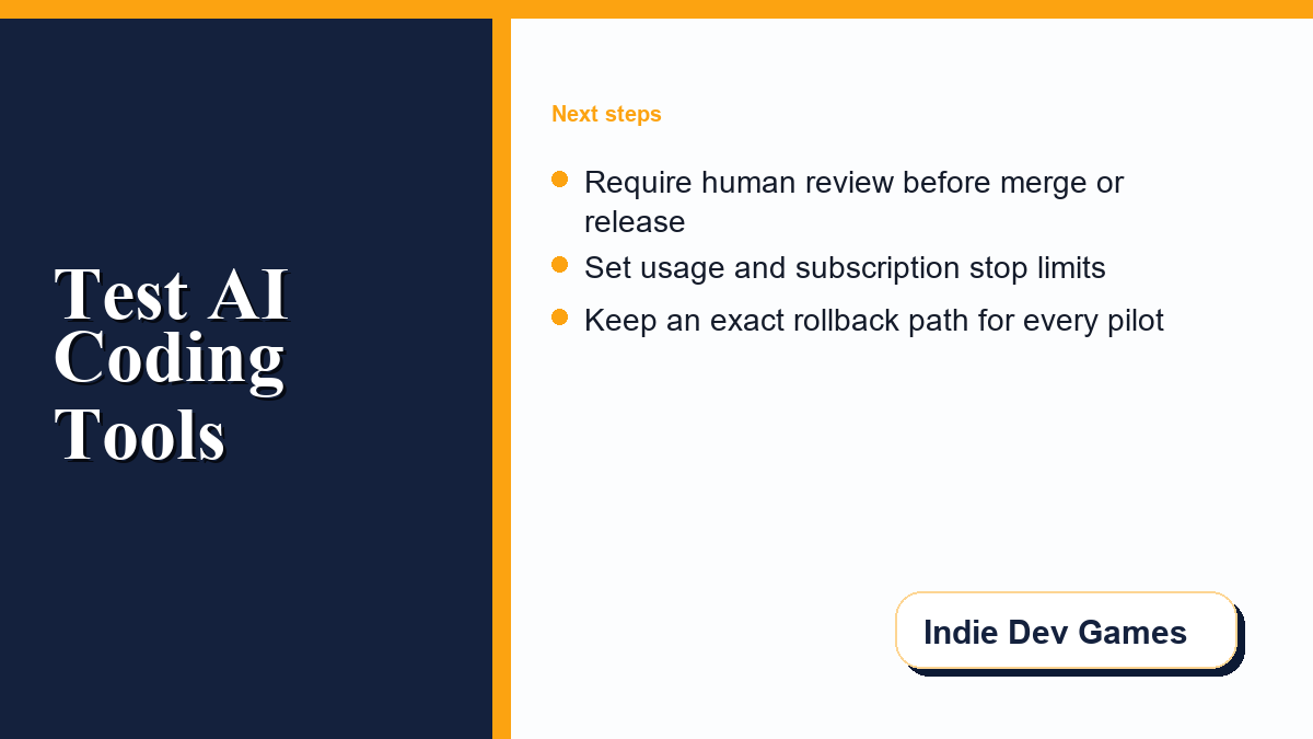 How Indie Game Teams Should Test an AI Coding Assistant - privacy tips