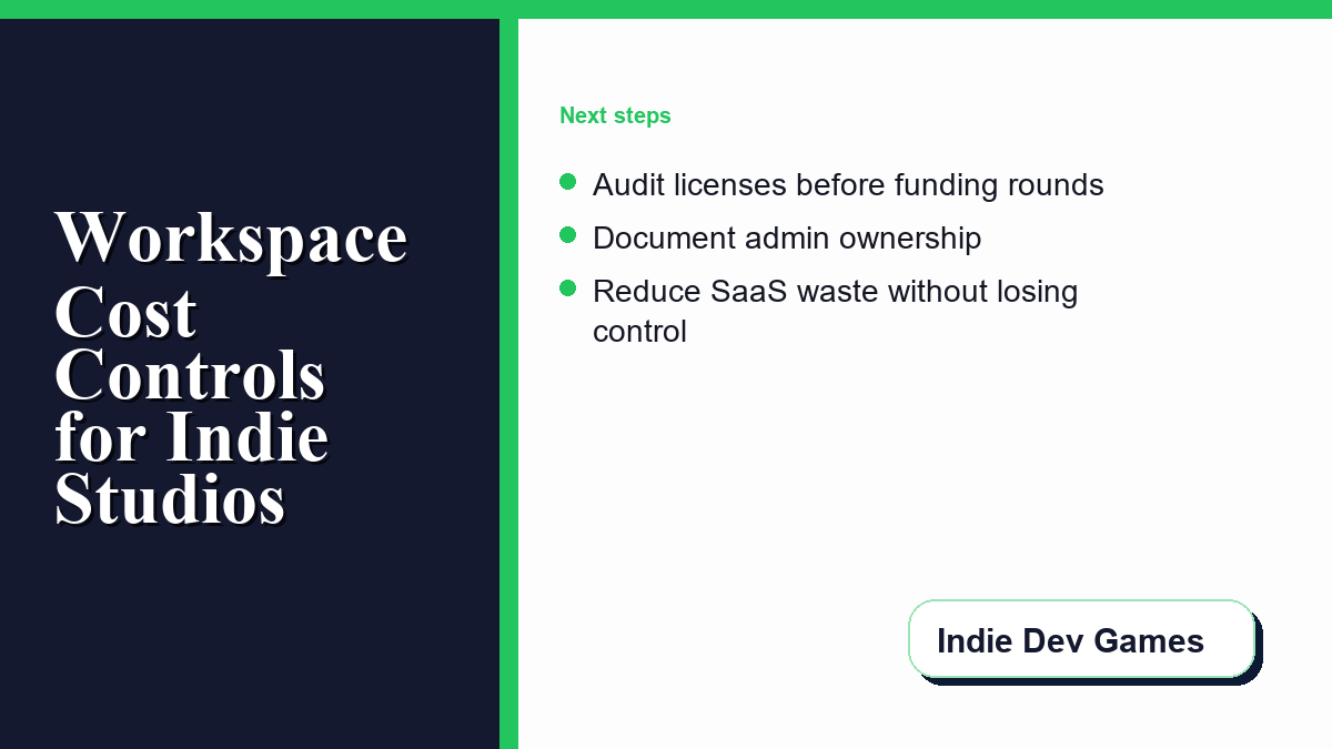 Indie Dev Games support image for budgeting and privacy checks.