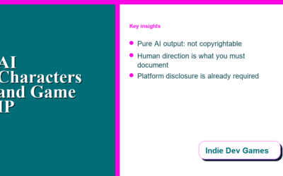 AI-Generated Characters and IP: What Game Studios Should Ask Before Licensing a Tool